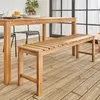 sweeek - Bank 2-3 Sitzer Akazie, helles Holz, 140cm - Produktbild-Vorschau 6