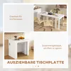 Jedálenský stôl HOMCOM, rozťahovací kuchynský stôl pre 6 Náhľad obrázku produktu 4