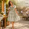 Dirndl Damen  Kleid, Midi Trachtenkleid mit Schürze, Produktbild-Vorschau 7