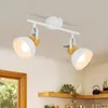 ZMH faretto da soffitto bianco vintage 2 fiamme faretto Anteprima dell’immagine prodotto 1
