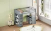 Sweiko Lit mezzanine 90 X 200 cm avec armoires de rangement Voir les images du produit 16
