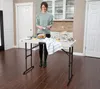 Opklapbare tuintafel, wit, afmetingen 122 x 61 x 61 cm, Productafbeelding-voorbeeld 13