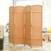 HOMCOM Paravento a 4 ante 180 x 180 cm Divisorio pieghevole Anteprima dell’immagine prodotto 2