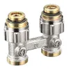 Zweirohrhahnblock Absperrverschr 1/2 AG x 3/4 AG Anteprima dell’immagine prodotto 1