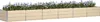 vidaXL Plantenbak, ivoorwit, 480 x 80 x 45 cm, staal Productafbeelding-voorbeeld 3