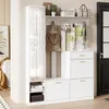 Merax Garderobenset, Wandgarderobe mit Haken, Produktbild-Vorschau 3