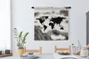 MuchoWow® Wandteppich Wandbehang Weltkarte - Schwarz - Holz Produktbild-Vorschau 2