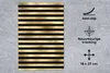 MuchoWow® Mauspad Mousepad Muster - Streifen - Gold 18x27 Produktbild-Vorschau 2