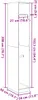 vidaXL Armadio bianco 30x50x200 cm Materiale a base di Anteprima dell’immagine prodotto 8