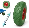 Bituxx PolyurethanSchubkarren Rad 4.80/4 4.00-8 Grün Produktbild-Vorschau 1