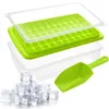 Eiswürfelform für 55 Eiswürfel mit Deckel Behälter Schaufel Produktbild-Vorschau 1