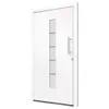 vidaXL Haustür Aluminium und PVC Weiß 110x210 cm Produktbild-Vorschau 3