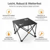 Faltbarer Campingtisch Schwarz mit 2 Getränkehaltern – Produktbild-Vorschau 6