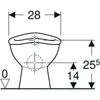 Geberit Geberit Tiefspül-WC Baby 6 l we Produktbild-Vorschau 5