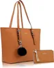 Handtasche Damen mit Geldbörse und Schlüsselanhänger, Groß Produktbild-Vorschau 1