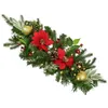 Girlanda s červenou poinsettia 10×LED 60x25 cm Náhľad obrázku produktu 1