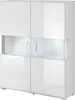 Komoda wysoka TOLEDO Szerokość 122 cm Biały laminat / biały Podgląd zdjęcia produktu 1