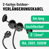 ABSINA Verlängerungskabel 151230, 2-Fach, 5 m Produktbild-Vorschau 3