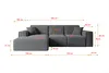 ALTDECOR Ecksofa in L-Form SERRA-L - 266x169x80 cm Produktbild-Vorschau 6