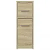 vidaXL Badschrank Schmal mit Rollen Sonoma-Eiche Produktbild-Vorschau 4