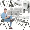 Krzesło Składane Ogrodowe Domowe Bankietowe Cateringowe 6X Podgląd zdjęcia produktu 1