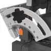 A close-up view of a miter saw's angle adjustment mechanism, showing the degree markings and a locking knob. Náhľad obrázku produktu