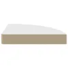 A side view of a white shelf with a tan edge, isolated on a white background. Produktbild-Vorschau