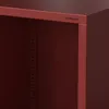 A close-up view of a red metal shelf unit. Náhľad obrázku produktu