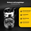 ProfiCook Glas-Wasserkocher PC-WKS 1190 G edelstahl/schwarz Produktbild-Vorschau 15