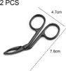 Pinzeta - nůžky na obočí s rukojetí - nerezová ocel, Náhled obrázku produktu 3