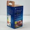 A product box with various icons and text describing smart lighting features. Voir les images du produit