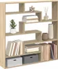 vidaXL Regál Cube 7 priehradiek Materiál na báze dreva dub Náhľad obrázku produktu 2