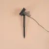A black solar-powered garden light stake with a movable solar panel. Produktbild-Vorschau