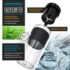 A product image showcasing a portable blender with various descriptive text elements and a background of ice. Produktbild-Vorschau