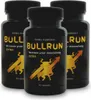 Three bottles of a dietary supplement labeled "BULLRUN" are displayed against a white background. Náhled obrázku produktu