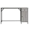 vidaXL Počítačový stůl Grey Sonoma 131x48x75 cm Materiál na Náhled obrázku produktu 5