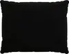 A plain black cushion on a white background. Produktbild-Vorschau