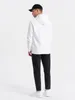 Ombre Clothing Herren-Kapuzenpullover mit Kapuze Jael weiß Produktbild-Vorschau 5