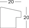 Walther, EF460P,Fiorito Holzrahmen 40x60 cm, eiche dunkel Produktbild-Vorschau 5