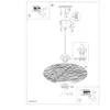 Campilo Lampe à suspendre Ø 45cm Blanc Voir les images du produit 11