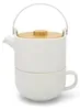 Bredemeijer TeaforOne-Set Umea Keramik weiß matt Bamb. Anteprima dell’immagine prodotto 2