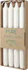 Candela a bastoncino di cera naturale PURE - naturale 4 pz. Anteprima dell’immagine prodotto 1