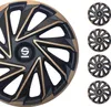 Sparco Radkappen 15 Zoll Varese Gold Schwarz 4tlg Produktbild-Vorschau 1