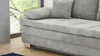 Schlafsofa Schlafcouch grau 203 cm mit Bettkasten - LINDAU Produktbild-Vorschau 5