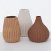 Blumenvase aus Keramik im 3er Set Mattes Design Mehrfarbig Produktbild-Vorschau 6