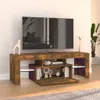 vidaXL TV-Schrank mit LED-Leuchten Räuchereiche 120x35x40 Produktbild-Vorschau 9