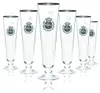 6x Warsteiner Bier Glas 0,25l Pokal Tulpe Goldrand Gläser Produktbild-Vorschau 1