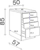 Flex Well Auszugunterschrank Wito BxTxH 50 x 60 x 85 cm Produktbild-Vorschau 4