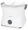 A white kitchen appliance with a clear lid sits on a white background. Produktbild-Vorschau