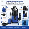 Bituxx Flachsaug Tauchpumpe 400 Watt Blau MS-17241 Produktbild-Vorschau 5